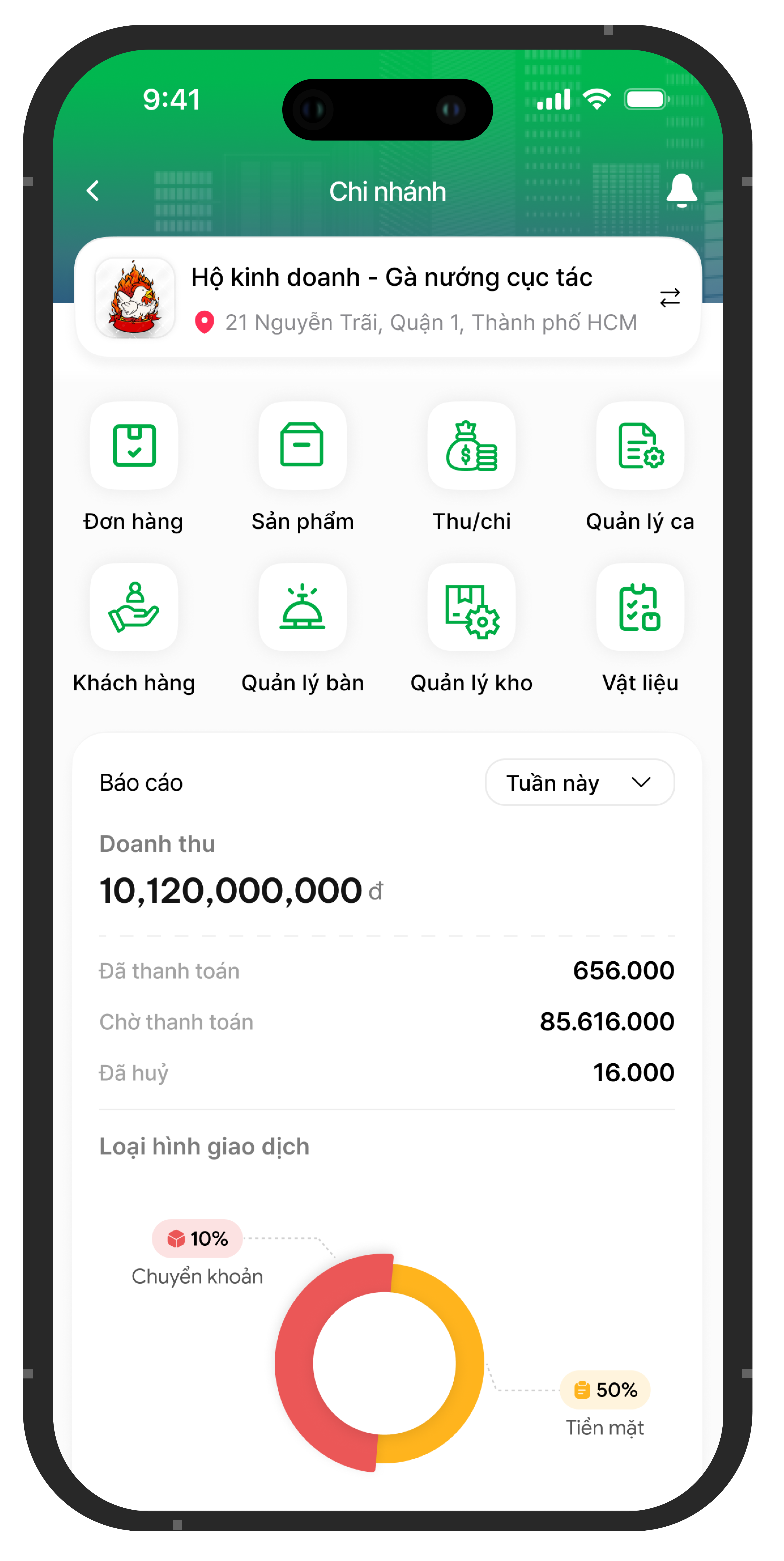 Quản lý chi nhánh